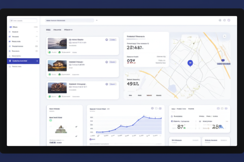 Real Estate Dashboard interface mockup