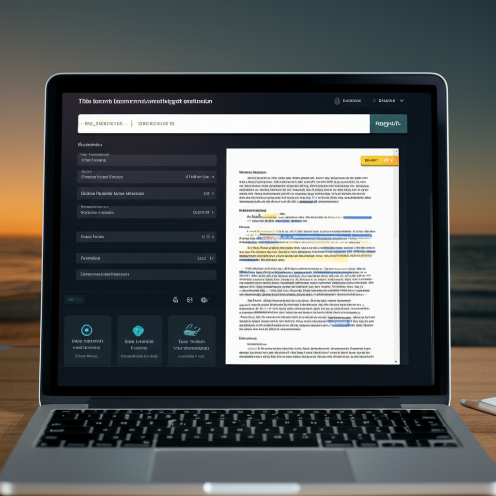 Title Search interface mockup